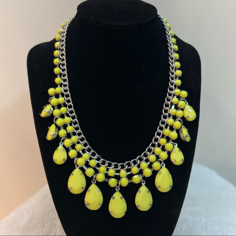 New Neon Yellow Chain Necklace